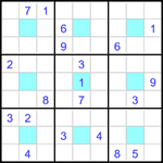 Судоку-центр 9х9 #34 очень трудный Судоку-центр 9х9 #34 очень трудный