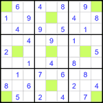 Судоку-жирандоль 9х9 #29 средний Судоку-жирандоль 9х9 #29 средний