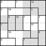 Судоку-убийца 6х6 #2 легкий Судоку-убийца 6х6 #2 легкий