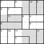 Судоку-убийца 6х6 #3 легкий Судоку-убийца 6х6 #3 легкий