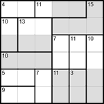 Судоку-убийца 6х6 #1 средний Судоку-убийца 6х6 #1 средний