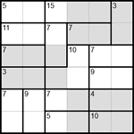 Судоку-убийца 6х6 #4 средний Судоку-убийца 6х6 #4 средний