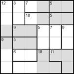 Судоку-убийца 6х6 #5 средний Судоку-убийца 6х6 #5 средний