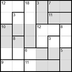 Судоку-убийца 6х6 #3 трудный Судоку-убийца 6х6 #3 трудный