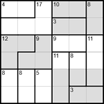 Судоку-убийца 6х6 #4 трудный Судоку-убийца 6х6 #4 трудный