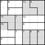 Судоку-убийца 6х6 #1 очень трудный Судоку-убийца 6х6 #1 очень трудный