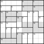 Судоку-убийца 8х8 #4 легкий Судоку-убийца 8х8 #4 легкий