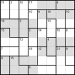 Судоку-убийца 8х8 #6 легкий Судоку-убийца 8х8 #6 легкий