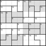 Судоку-убийца 8х8 #1 средний Судоку-убийца 8х8 #1 средний