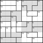 Судоку-убийца 8х8 #3 средний Судоку-убийца 8х8 #3 средний