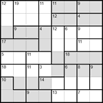 Судоку-убийца 8х8 #4 средний Судоку-убийца 8х8 #4 средний