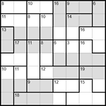 Судоку-убийца 8х8 #6 средний Судоку-убийца 8х8 #6 средний