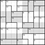 Судоку-убийца 8х8 #7 средний Судоку-убийца 8х8 #7 средний