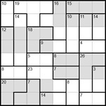 Судоку-убийца 8х8 #5 трудный Судоку-убийца 8х8 #5 трудный