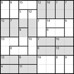 Судоку-убийца 8х8 #6 трудный Судоку-убийца 8х8 #6 трудный