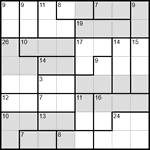 Судоку-убийца 8х8 #2 очень трудный Судоку-убийца 8х8 #2 очень трудный