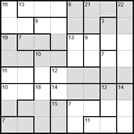 Судоку-убийца 8х8 #3 очень трудный Судоку-убийца 8х8 #3 очень трудный