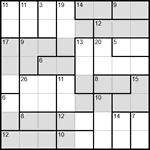 Судоку-убийца 8х8 #6 очень трудный Судоку-убийца 8х8 #6 очень трудный