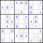 Судоку “Дуэт” 9х9 #31 легкий