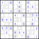 Судоку “Дуэт” 9х9 #32 легкий