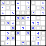 Судоку “Дуэт” 9х9 #34 легкий