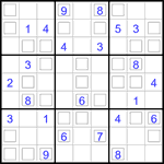 Судоку “Дуэт” 9х9 #33 средний