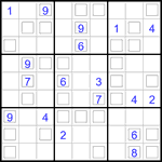 Судоку “Дуэт” 9х9 #34 трудный