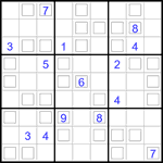 Судоку “Дуэт” 9х9 #35 трудный