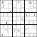 Судоку “Дуэт” 9х9 #31 очень трудный