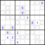 Судоку “Дуэт” 9х9 #34 очень трудный