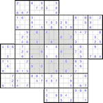 Судоку-мельница #31 легкий