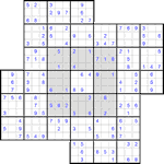 Судоку-мельница #32 легкий