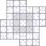 Судоку-мельница #33 легкий