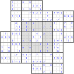 Судоку-мельница #34 легкий