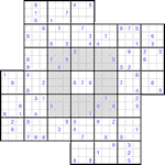 Судоку-мельница #26 трудный