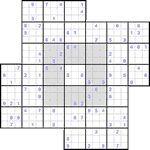 Судоку-мельница #27 трудный