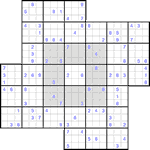 Судоку-мельница #29 трудный
