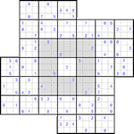 Судоку-мельница #27 очень трудный