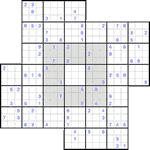 Судоку-мельница #28 очень трудный