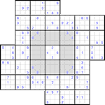 Судоку-мельница #29 очень трудный