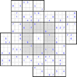 Судоку-мельница #30 очень трудный