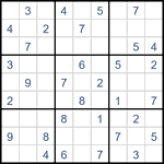 Судоку “Ход конем” 9х9 #32 легкий Судоку “Ход конем” 9х9 #32 легкий