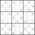 Судоку “Ход конем” 9х9 #39 легкий