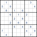 Судоку “Ход конем” 9х9 #31 средний Судоку “Ход конем” 9х9 #31 средний