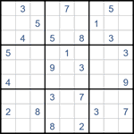 Судоку “Ход конем” 9х9 #32 средний Судоку “Ход конем” 9х9 #32 средний