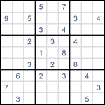 Судоку “Ход конем” 9х9 #38 средний