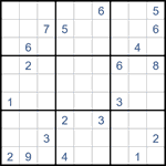 Судоку “Ход конем” 9х9 #33 трудный Судоку “Ход конем” 9х9 #33 трудный