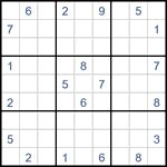 Судоку “Ход конем” 9х9 #40 трудный