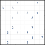 Судоку “Ход конем” 9х9 #40 очень трудный