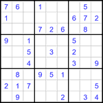 Судоку 9х9 #3253 легкий